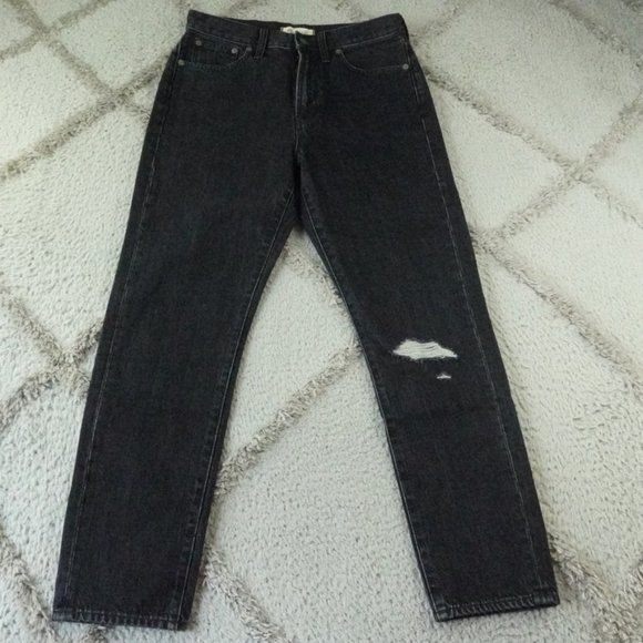 Madewell The Perfect Vintage Jean Womens 28 in Roxstone Wash: Knee-Rip Edition - Picture 1 of 10